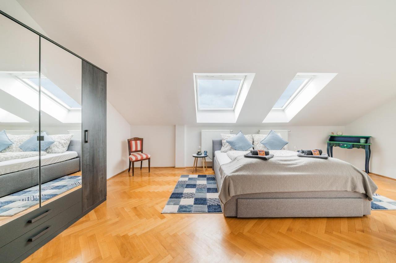 Penthouse Apartment - Sauna - Terrasse - Kamin - Ac Wien Eksteriør bilde