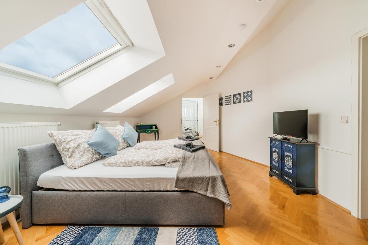 Penthouse Apartment - Sauna - Terrasse - Kamin - Ac Wien Eksteriør bilde