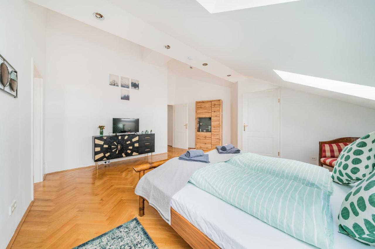 Penthouse Apartment - Sauna - Terrasse - Kamin - Ac Wien Eksteriør bilde
