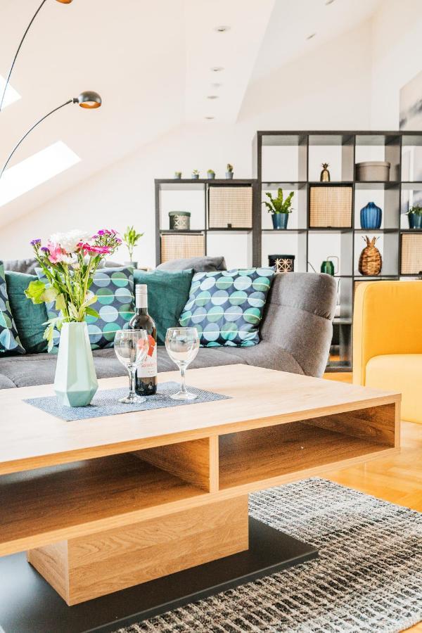 Penthouse Apartment - Sauna - Terrasse - Kamin - Ac Wien Eksteriør bilde